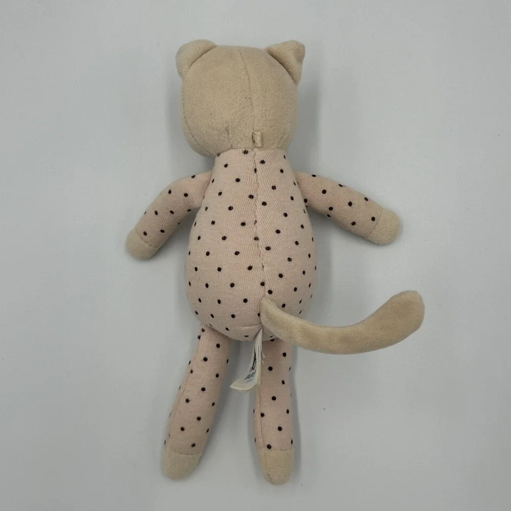 Jellycat Snuggler Kitty Cat Plush Pink Black Polka Dot Stuffed Animal 8